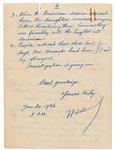 Ho Chi Minh Autograph Letter Signed from 1946 -- In This Outstanding Letter, Ho Describes a Series of American Military Plane Crashes in Vietnam that Triggered a U.S. Investigation
