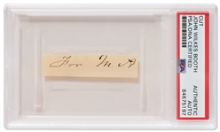 John Wilkes Booth Handwriting -- Encapsulated by PSA/DNA