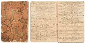 Early 19th Century Whaling Logbook -- Daily Logbook Covers an Expedition Lasting from October 1824 - April 1826
