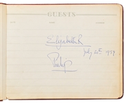 Queen Elizabeth II and Prince Philip Signed Guest Book from 1959