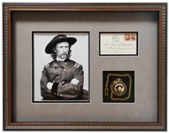 George Custer Envelope Signed as ''Genl GA Custer'' -- Legible, Clear Signature