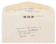 Apollo 15 Crew-Signed NASA Insurance Cover -- From Al Worden's Personal Collection, and Also With His Signed COA