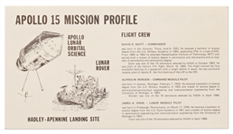 Apollo 15 Crew-Signed NASA Insurance Cover -- From Al Worden's Personal Collection, and Also With His Signed COA