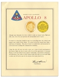 Jack Swigert's Own Collection of Six Apollo 8 Commemorative Coins Made of Flown Metal