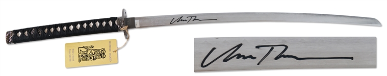 Uma Thurman Signed Katana Sword, Her Weapon From Kill Bill