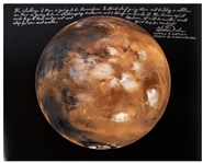 Moonwalker Charlie Duke Signed 20'' x 16'' Photo of Mars -- ''another giant leap for mankind''