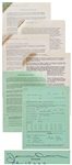 James Dean Signed Contract for G.E. Theatre in 1954 -- Dean Also Handwrites His Social Security and Telephone Numbers