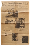 Jane Deacys Copy of the New York Herald Tribune with a Glowing Review by John Steinbeck of East of Eden
