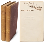 Charles Dickens Signed Presentation First Impression of "American Notes" -- Inscribed to His Friend, William H. Prescott, the Day After Publication -- From the David Niven Collection