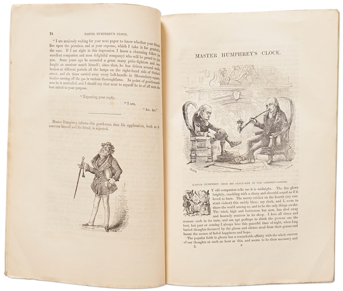 Master Humphrey's Clock by Charles Dickens, Published in Original 20 Monthly Parts -- From the Charles Niven Collection