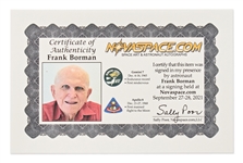 Frank Borman Signed Copy of the Apollo 8 Mission Report, With His Christmas Message
