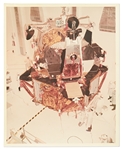 Apollo 11 Lunar Module Photo -- A Kodak Paper On Verso