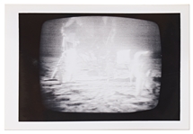 Apollo 11 Moon Landing Photos -- Lot of 3 Printed on ''A Kodak Paper''