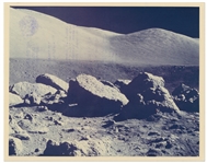 NASA Photo from the Apollo 17 Mission, Showing a Boulder Field on the Moon