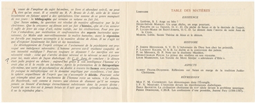 Carl Jung Signed Brochure on the Psychological Interpretation of Satan