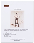 George Reeves Signed Photo as Superman -- From the Estate of Famed Martial Artist Bruce Tegner, Reeves Writes, ''From one Judo man to another''