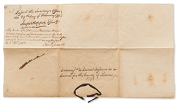 John Jay Document Signed as Governor of New York -- Jay Appoints a Coroner