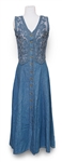 Selena Brand Denim Dress from 1996 -- Included in Selena Fashion Exhibit Ahora y Nunca Featured in Vogue Magazine