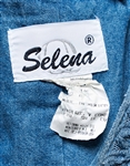 Selena Brand Denim Dress from 1996 -- Included in Selena Fashion Exhibit ''Ahora y Nunca'' Featured in ''Vogue'' Magazine