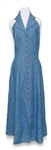 Selena Brand Denim Dress from 1996 -- Included in Selena Fashion Exhibit Ahora y Nunca Featured in Vogue Magazine