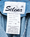 Selena Brand Denim Dress from 1996 -- Included in Selena Fashion Exhibit ''Ahora y Nunca'' Featured in ''Vogue'' Magazine