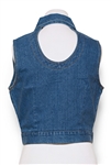 Selena Brand Denim Vest from 1996 -- Included in Selena Fashion Exhibit ''Ahora y Nunca'' Featured in ''Vogue'' Magazine