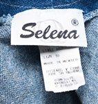 Selena Brand Denim Vest from 1996 -- Included in Selena Fashion Exhibit ''Ahora y Nunca'' Featured in ''Vogue'' Magazine