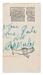 Bob Marley Signed Concert Ticket from 1978 -- With Roger Epperson COA