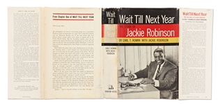 Jackie Robinson Signed First Edition of His Autobiography ''Wait Till Next Year''