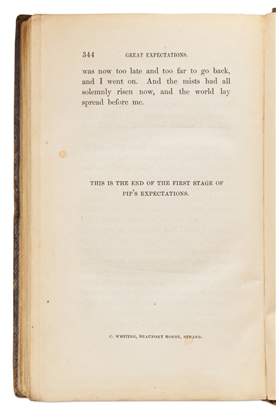 Great Expectations by Charles Dickens in Three Volumes, Published 1861 -- Scarce First Edition, First Impression for Vols. I and III, Third Impression for Vol. II