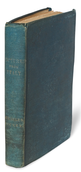 First Edition of Charles Dickens' Travelogue, Pictures from Italy -- From the David Niven Collection