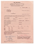 James Dean Signed Contract from 1954 for the TV Show ''Danger'' -- Dean Also Handwrites His Social Security & Telephone Numbers