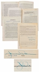 James Dean Signed & Initialed Theatrical Motion Picture Agency Contract from March 1955 with Jane Deacy
