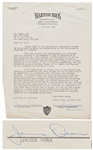 James Dean Signed Agreement with Warner Bros. for Public Appearances to Promote GIANT