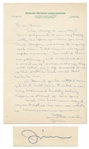 James Dean Autograph Letter Signed to His Agent Jane Deacy -- Charming Letter Shows Dean on the Brink of Fame -- ...Very brown and healthy looking, Kazan is pleased. I love you...