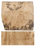 George Washington Signed Society of Cincinnati Document