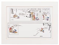 Final Calvin & Hobbes 1995 Color Proof Signed by Creator Bill Watterson