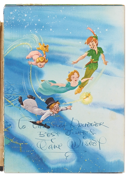 Walt Disney Signed ''Peter Pan'' Book -- With Phil Sears COA