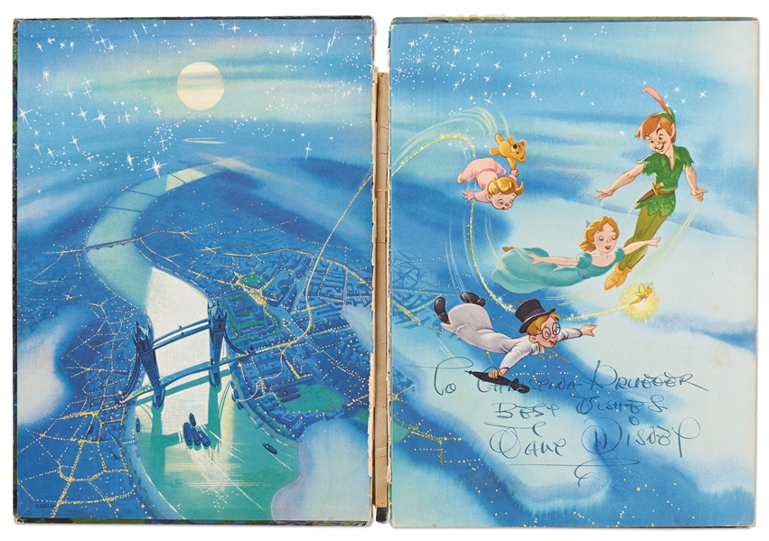 Walt Disney Signed ''Peter Pan'' Book -- With Phil Sears COA