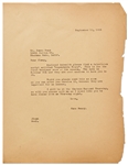 Jane Deacy Letter to James Dean Two Weeks Before His Death