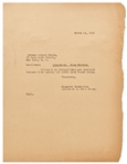 Jane Deacy Letter to SAG Regarding Her Contract with James Dean