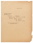 Jane Deacy Letter Regarding James Deans Performance in the TV Show Treasury Men in Action