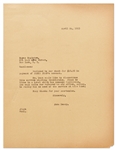 Jane Deacy Letter Cancelling James Deans Phone Message Service