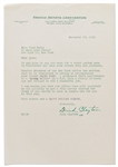 Letter from Famous Artists Corp. to Jane Deacy Regarding Representing James Dean on the West Coast