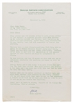 December 1954 Letter from Famous Artists Regarding James Dean in the Upcoming Film, Here Named Rebel Without Cause