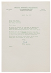 Letter from Dick Clayton to Jane Deacy During Filming of Rebel Without a Cause -- ...Have been on the set every day. He is very happy and the picture is going well...
