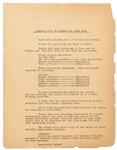 Jane Deacys Typed Notes on the PROPOSED DEAL TO WARNERS FOR JIMMY DEAN -- With Details, Concerns & Questions Regarding Deans Multi-Picture Contract with Warners