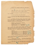 Jane Deacys Typed Notes on the PROPOSED DEAL BETWEEN WARNERS AND JIMMY DEAN -- Regarding Deans Multi-Picture Contract with Warners