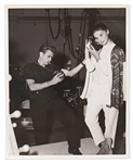 Silver Gelatin 8 x 10 Photo of James Dean with Pier Angeli Taken by Photographer Bert Six