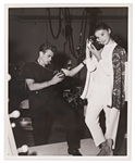 Silver Gelatin 8 x 10 Photo of James Dean with Pier Angeli Taken by Photographer Bert Six